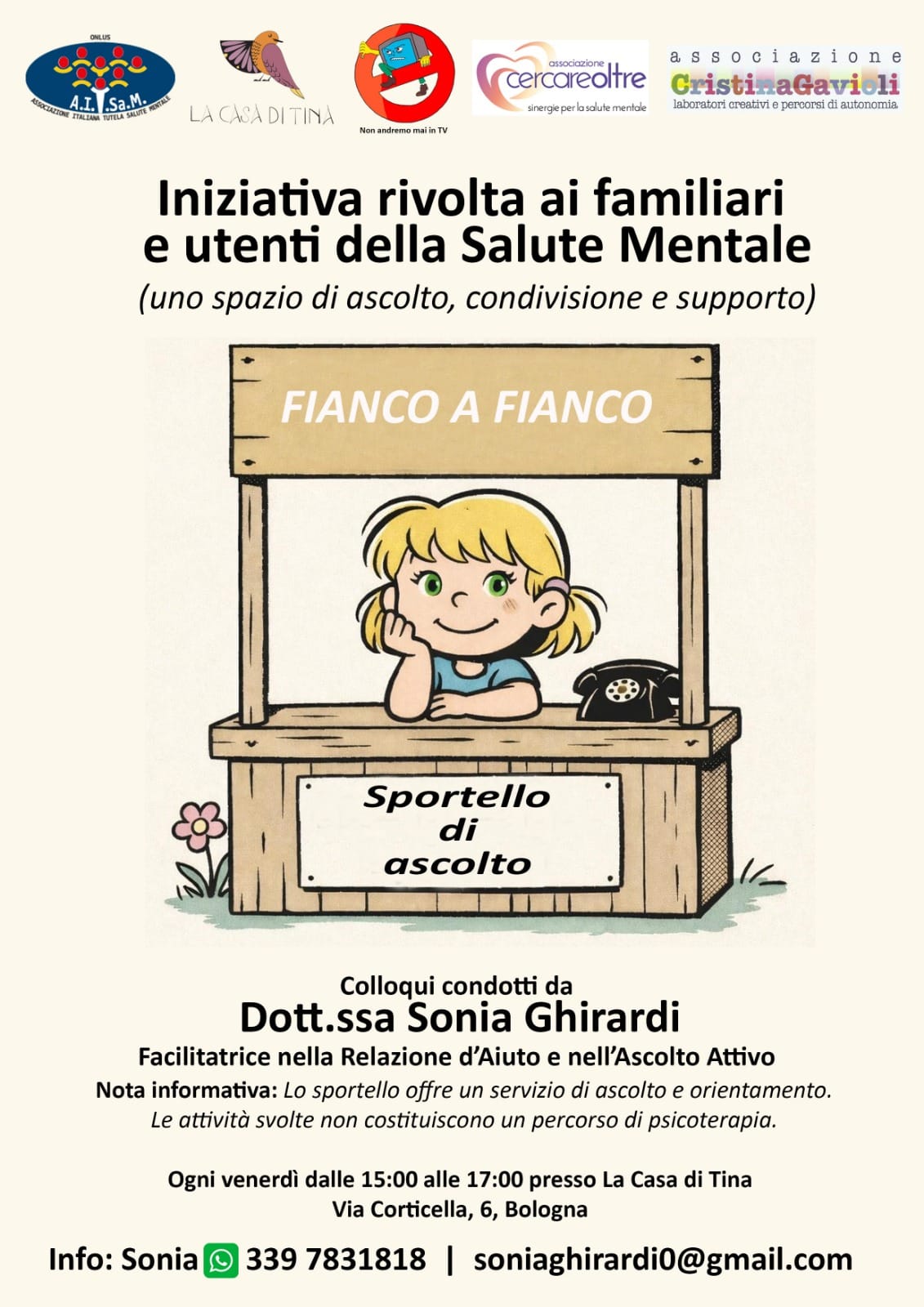 Fianco a Fianco: a Bologna un nuovo spazio di ascolto