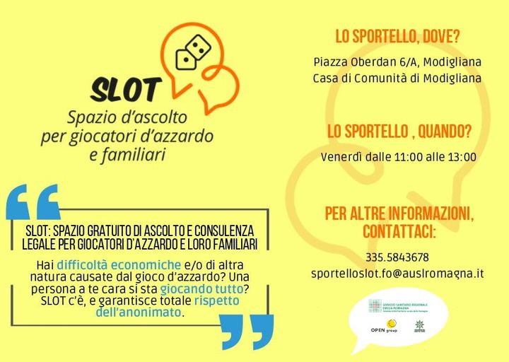 A Modigliana (FC) uno sportello di ascolto per giocatori d'azzardo e familiari